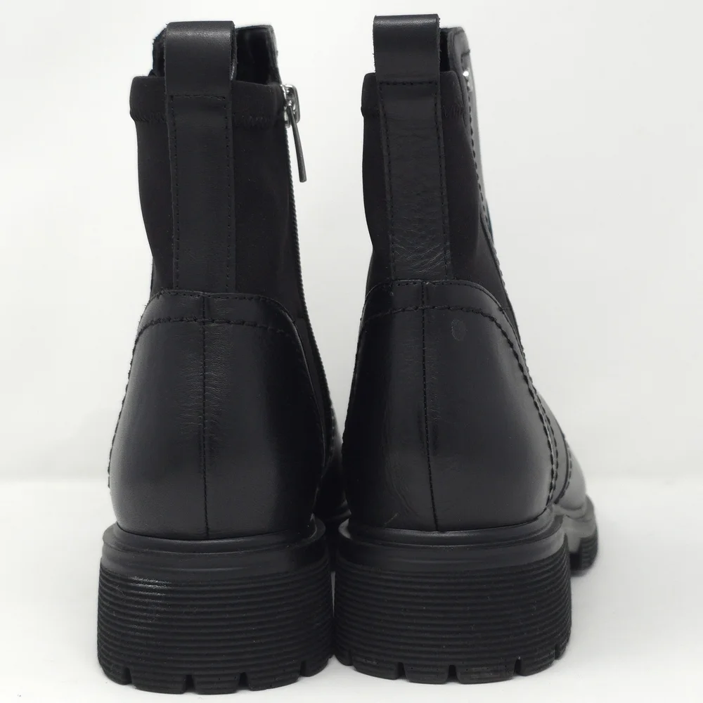 Rockport Black Leather Ankle Booties with Side Zip 9.5M - Picture 5 of 14